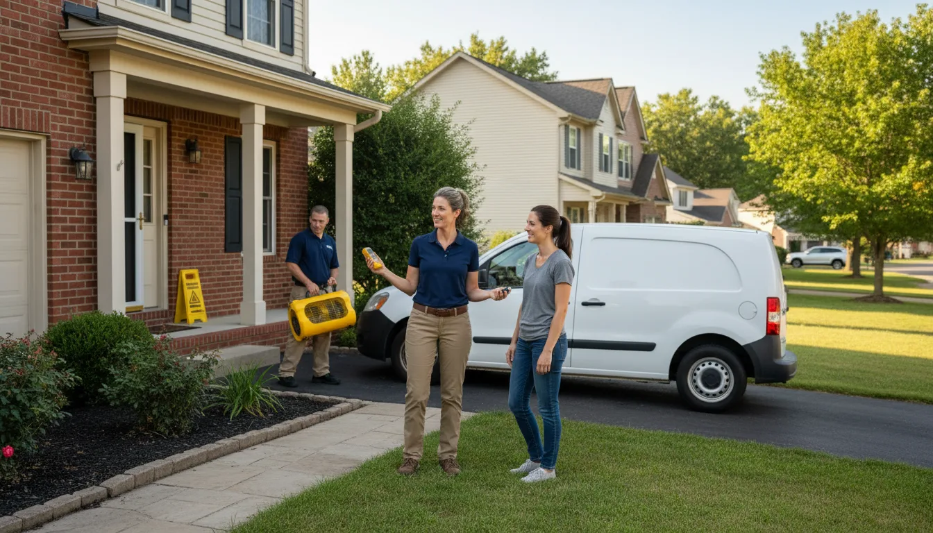 Residential water damage restoration in Princeton, MA